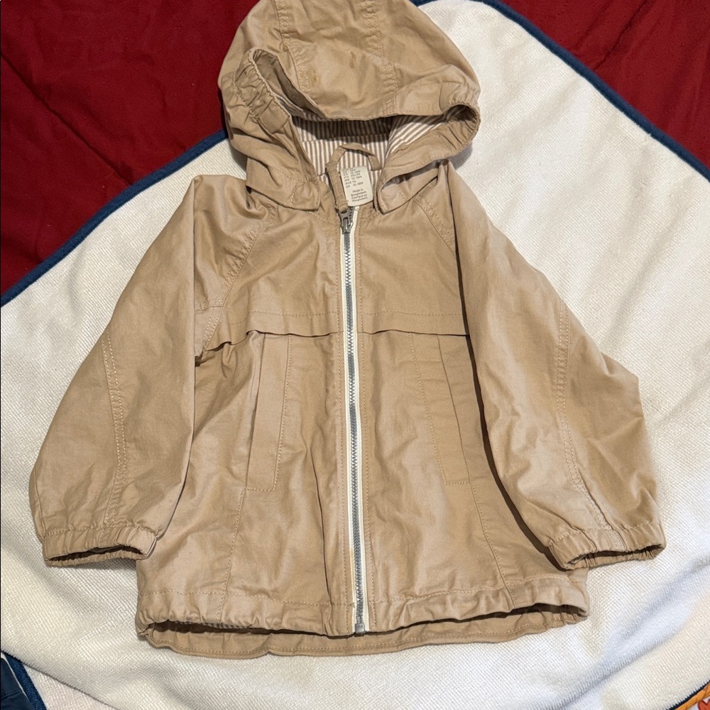 H&M Kids Hooded Raincoat in Tan